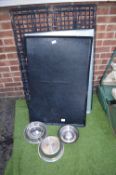 Folding Pet Cage plus Dog Bowls