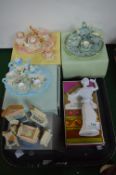 Miniature Dollhouse Tea Sets etc.