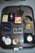 Cufflinks, Pocket Watches, and a Stopwatch
