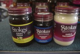 Stokes Sticky Pickle, Cranberry Sauce, and Garlic Mayonnaise