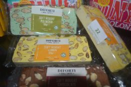 *4x Assorted Diforti Nougat - 2x Lemon, Pistachio, and Chocolate
