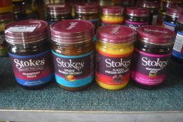 Stokes Cranberry Sauce, Spiced Mango Chutney, Classic English Mustard, and Redcurrant Jelly