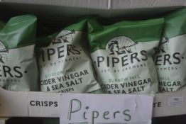 *13x 150g Bags of Pipers Cider Vinegar & Sea Salt Crisps