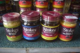 Stokes Mustard & Dill Sauce, Cranberry Sauce, Chilli Jam, Classic English Mustard