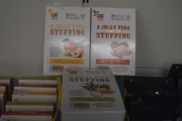 *3x Gordon Rhodes Stuffing: 1x Apricot, 1x Festive, and 1x Sage