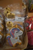 5x Unicorn Gingerbread Biscuits
