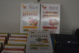 *3x Gordon Rhodes Stuffing: 1x Apricot, 1x Festive, and 1x Sage