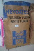 1x 16kg of Heygates Culinary Plain White Flour