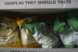 *11x 150g Bags of Pipers Crisps Cheddar & Onion, and Cider Vinegar & Sea Salt