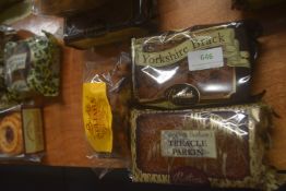 3x Assorted Cakes Including Sultana, Yorkshire Brack, and Treacle Parkin