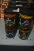 4x 280g of Yau’s Cooking Sauces Including Thai Satay, Hot Chinese Curry, Thai Yellow Curry, and