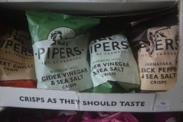 *12x Assorted 150g Bags of Pipers Crisps
