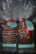 *2x Cocoba Milk Chocolate Easter Eggs: Sprinkle, and Candy Beans