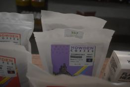 2x 250g Bags of Howden Coffee Whole Bean Minster Blend, and 1x Bags of 18x Coffee Bags