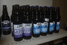 *8x Great Newsome Liquorish Lads Stout, and 19x Great Newsome Sleck Dust (500ml)