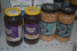 4x Assorted Jars Bold Bean Co. Beans and Chickpeas