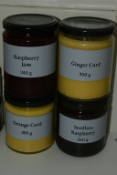 4x 340g of Assorted Jams and Curds