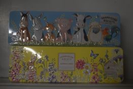 *2x 225g Tins of Farmhouse Biscuits and Leamon Curd Biscuits