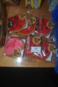 5x Ladybug and 1x Be Mine Gingerbread Biscuits