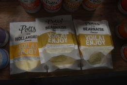 2x Potts’ Bearnaise Sauces, and 3x Potts’ Hollandaise Sauce