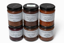 6x 290g of Assorted Chutneys and Relishes