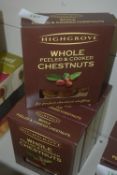 *5x 200g Packs of Whole Peeled Chestnuts