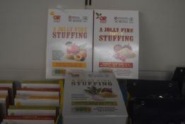 *3x Gordon Rhodes Stuffing: 1x Apricot, 1x Festive, and 1x Sage