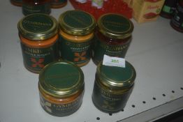 5x Jars of Assorted Gymkhana Cooking Sauces, Marinade, and Chutney