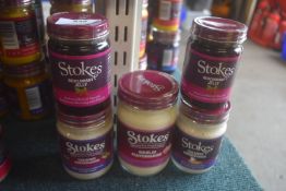 Stokes 2x Red Currant Jelly, 2x Creamed Horseradish, and Garlic Mayonnaise