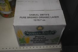 *1x Case of 12 Bottles of Samuel Smith Brewed Organic Lager (550ml)