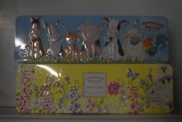 *2x 225g Tins of Farmhouse Biscuits and Leamon Curd Biscuits