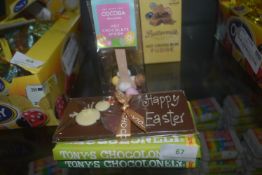 *2x Tony’s Chocolonely Bars, Easter Chocolate Bar, and a Hot Chocolate Spoon