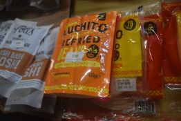 Assorted Luchito Mexican Ingredients Including Tacos, Fajita Wraps, Refried and Cantina Beans