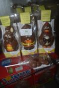 *Belgium Chocolate Easter Chick, Egg, and Bunny, and a Chocolate Teddy Lolly
