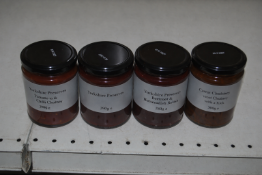 4x 290g of Chutneys and Relishes: Tomato & Chilli, Carrot, Beetroot, and Horse Radish