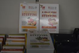 *3x Gordon Rhodes Stuffing: 1x Apricot, 1x Festive, and 1x Sage