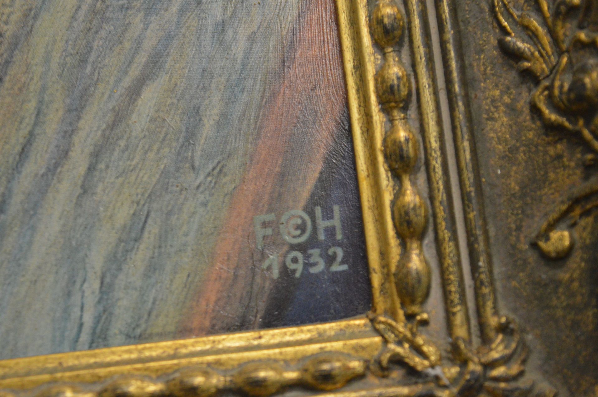 Reproduction Renoir Print in Gilt Frame - Image 2 of 2