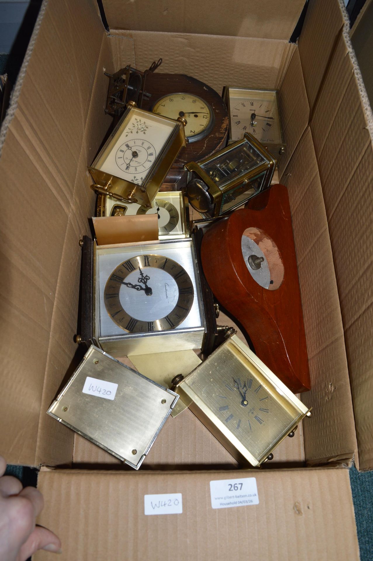Vintage Clock Including Carriage Clocks (sold as spares)