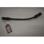 Stubben Leather Platted Round Saddle Strap in Black