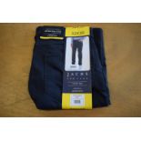 *Jachs New York Five Pocket Straight Fit Comfort Stretch Trousers in Navy Size: 32x30