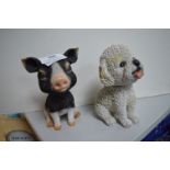 Pig and Dog Ornaments