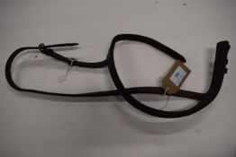Leather Cavesson Raised Noseband Pont Brown