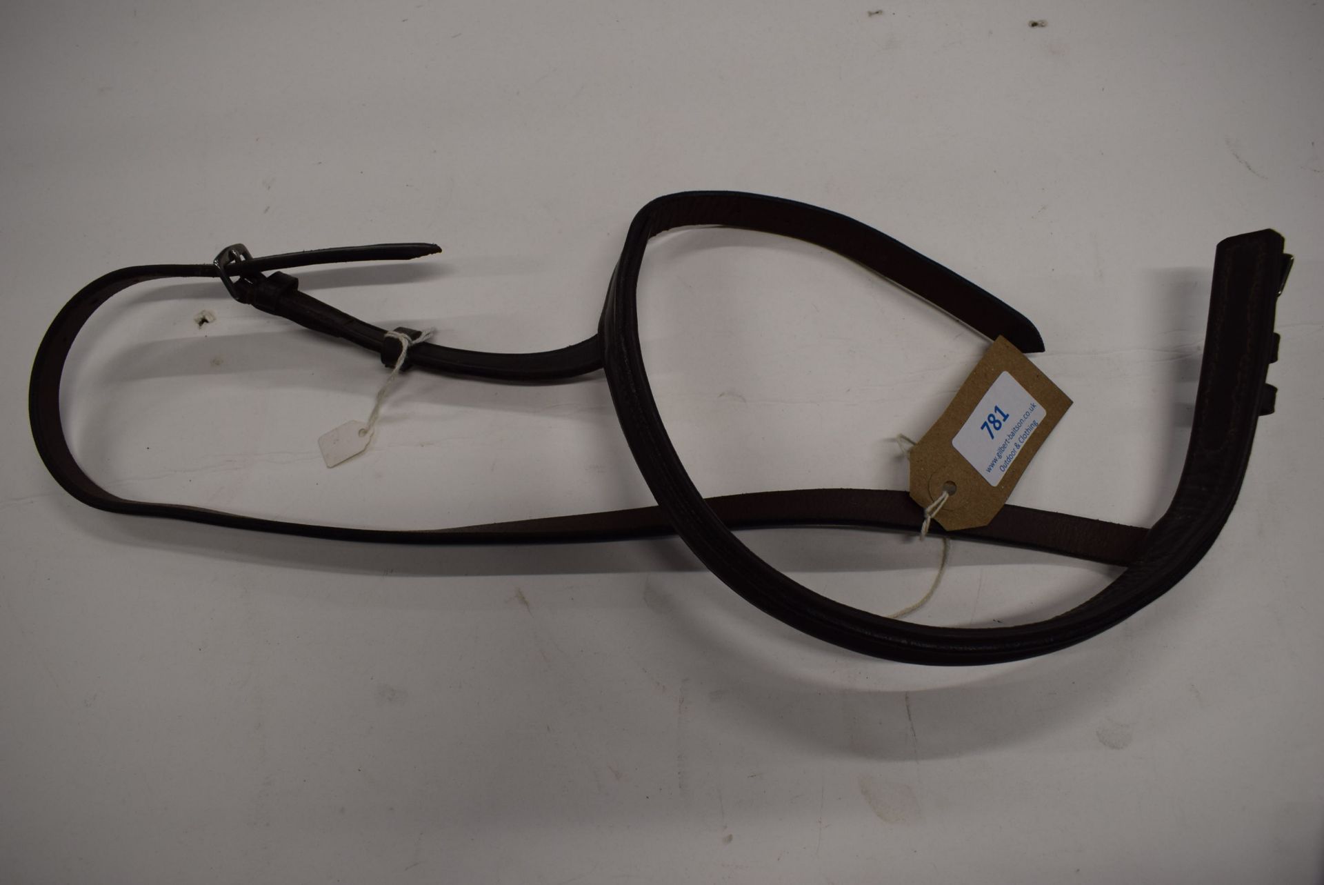 Leather Cavesson Raised Noseband Pont Brown