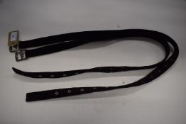 Libby’s Webbing Stirrup Leathers Black 42”