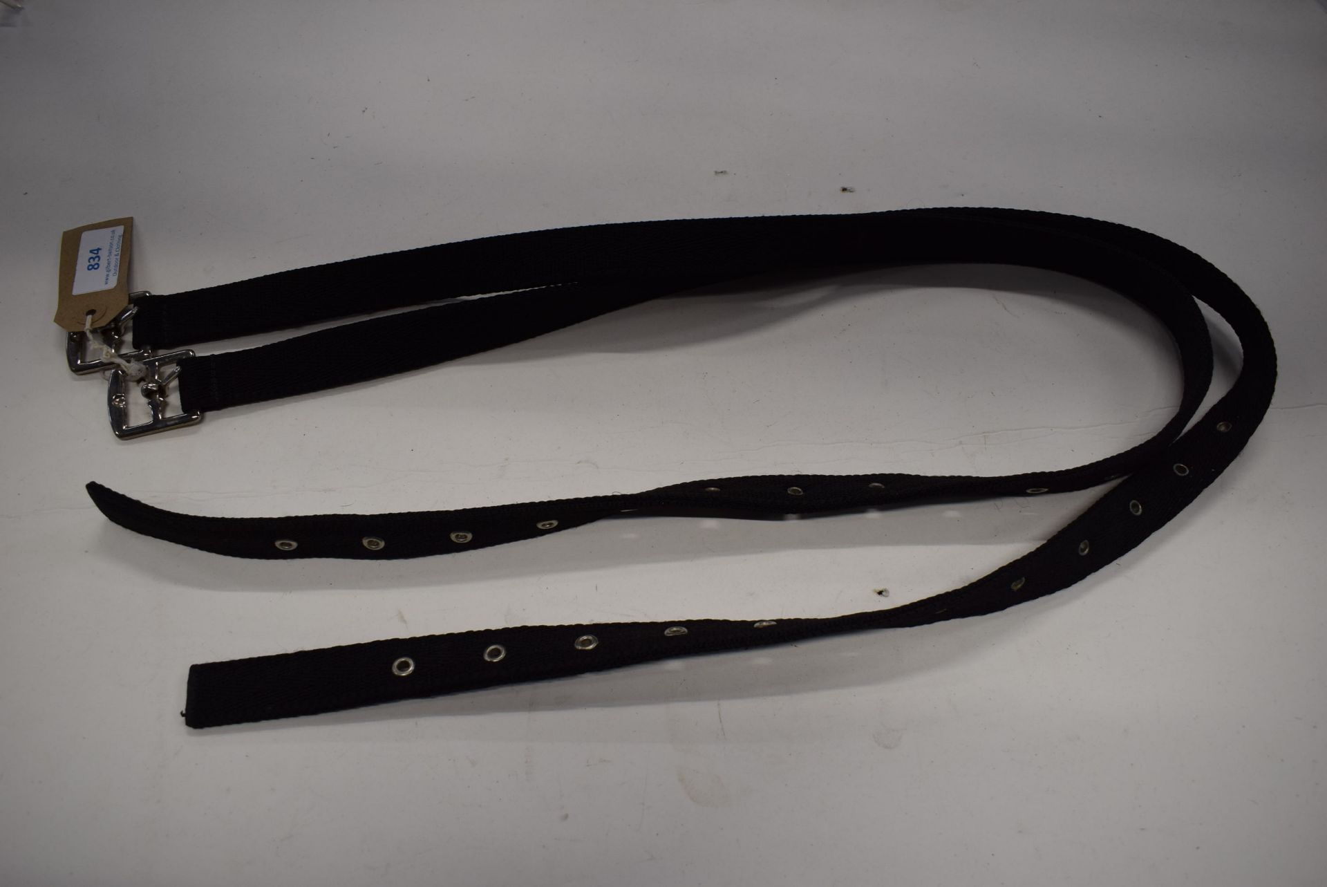 Libby’s Webbing Stirrup Leathers Black 42”