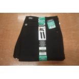 *Buffalo Highrise Straight Leg Black Denim Jeans Size: 16