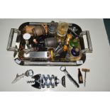 Whiskey Miniatures, Corkscrews, Hip Flask, etc.