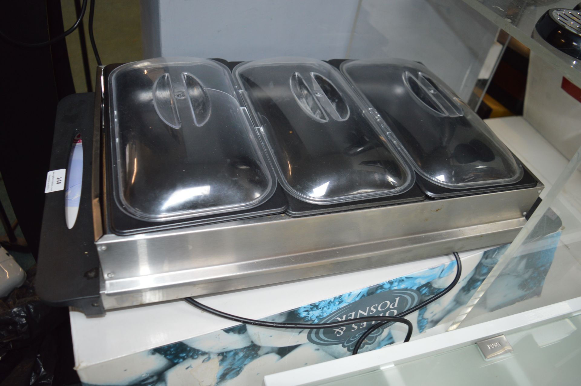 Giles & Posner Three Pan Buffet Server - Image 2 of 2