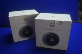 *2x Google Nest Learning Thermostats