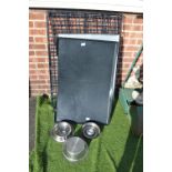 Folding Dog Cage and Pet Bowls